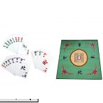 American Mahjong 31.5 Table Cover Slip Resistant WESTERN Mah jongg Game Poker Dominos Card Tablecover Table Top Mat with Mah Jongg Playing Cards Green Mat  B01M2XS3RB